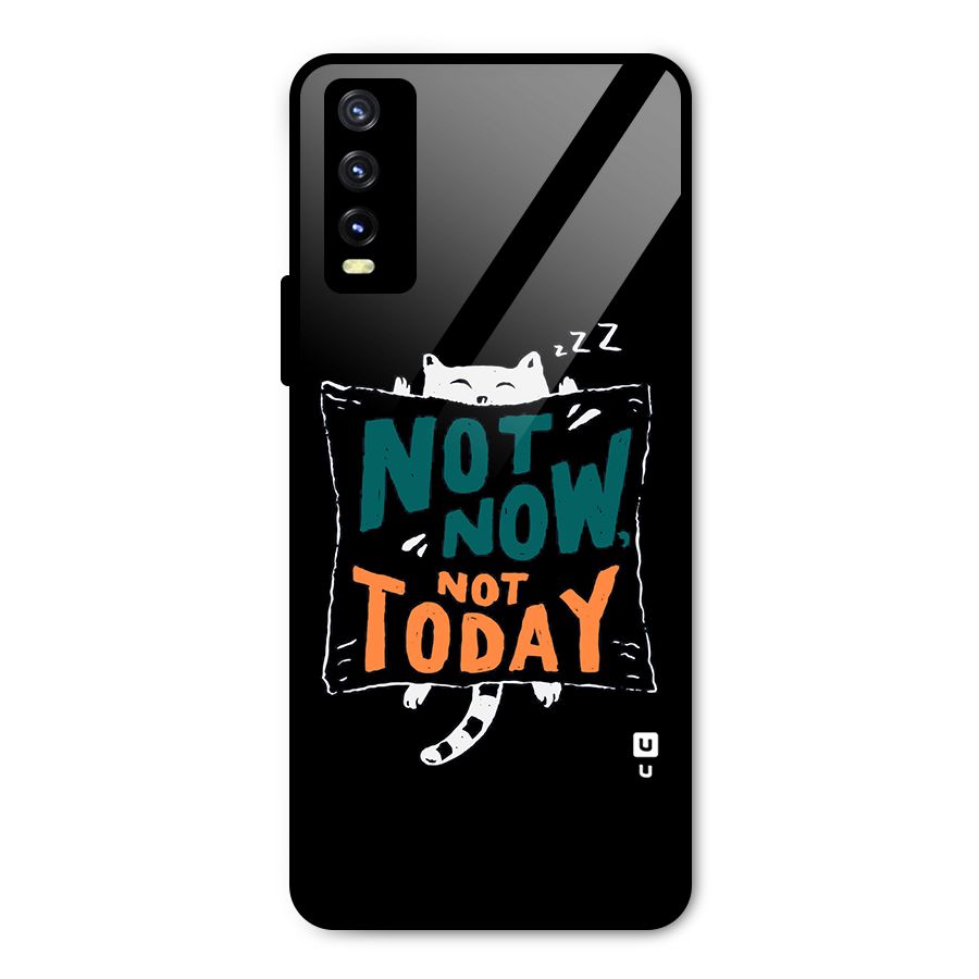 Lazy Cat Not Today Metal Back Case for Vivo Y20