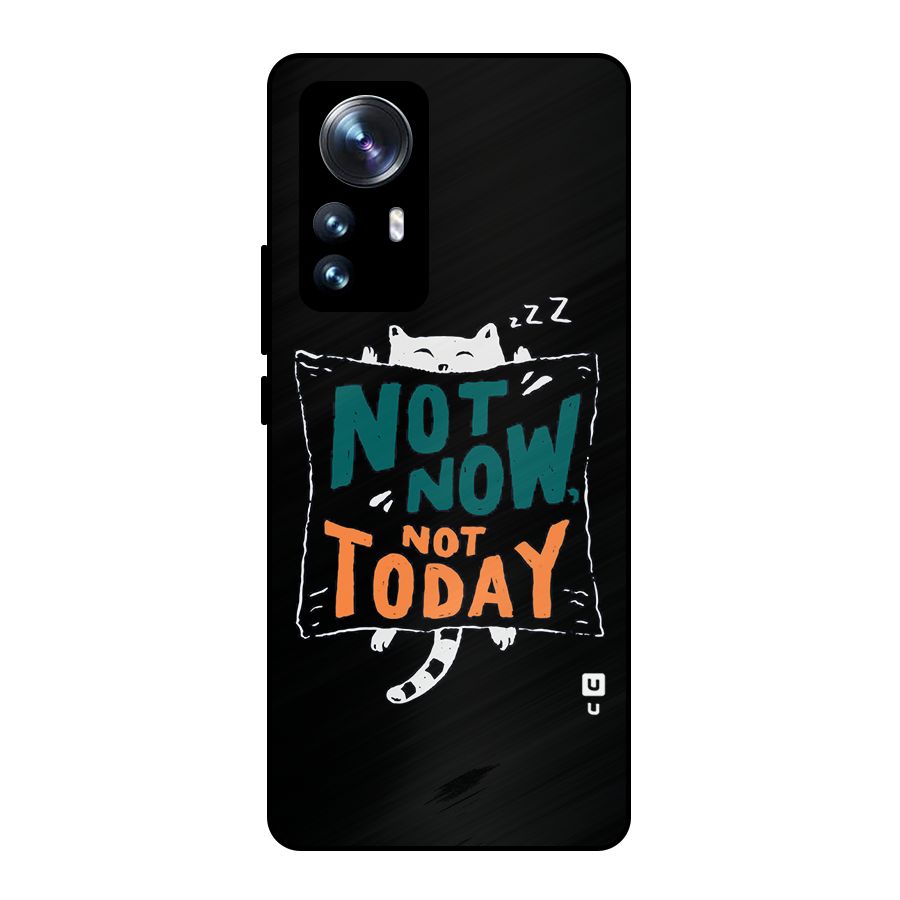 Lazy Cat Not Today Metal Back Case for Xiaomi 12 Pro