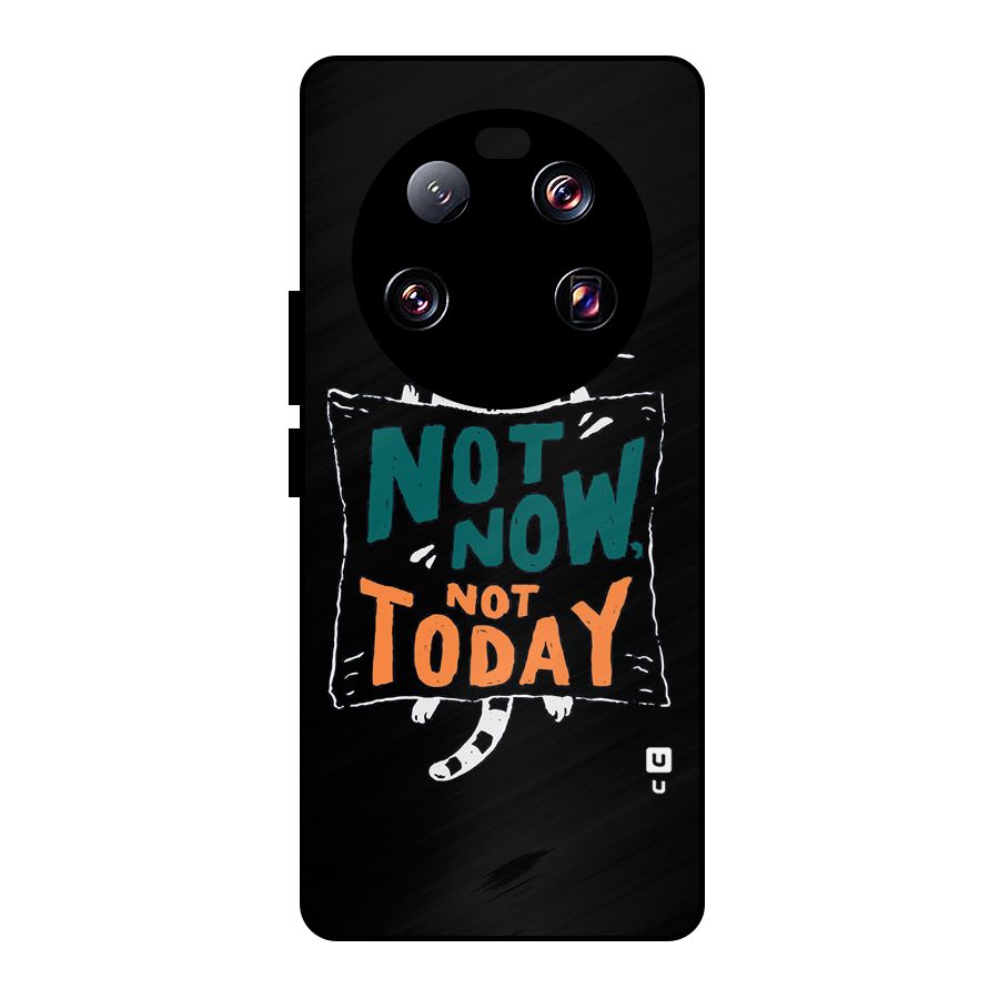 Lazy Cat Not Today Metal Back Case for Xiaomi 13 Ultra