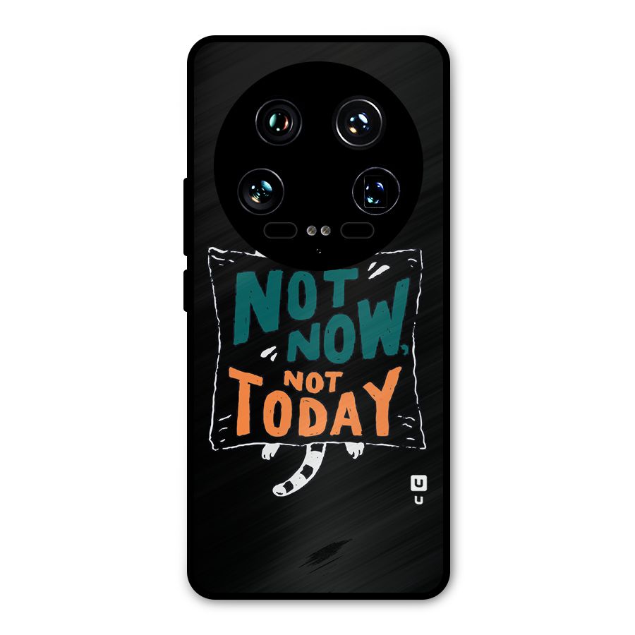 Lazy Cat Not Today Metal Back Case for Xiaomi 14 Ultra