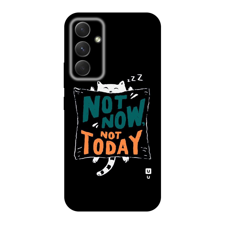 Lazy Cat Not Today Original Polycarbonate Back Case for Galaxy A54