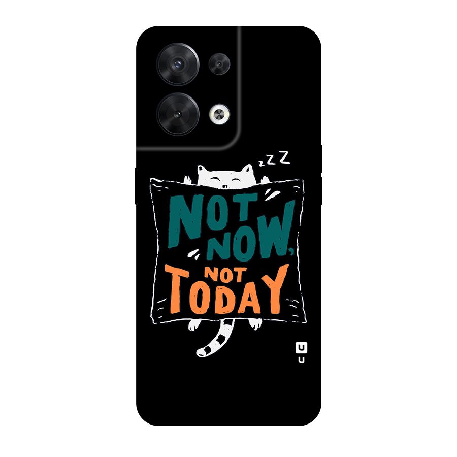 Lazy Cat Not Today Original Polycarbonate Back Case for Oppo Reno8 5G