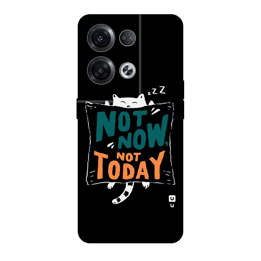 Lazy Cat Not Today Original Polycarbonate Back Case for Oppo Reno8 Pro 5G