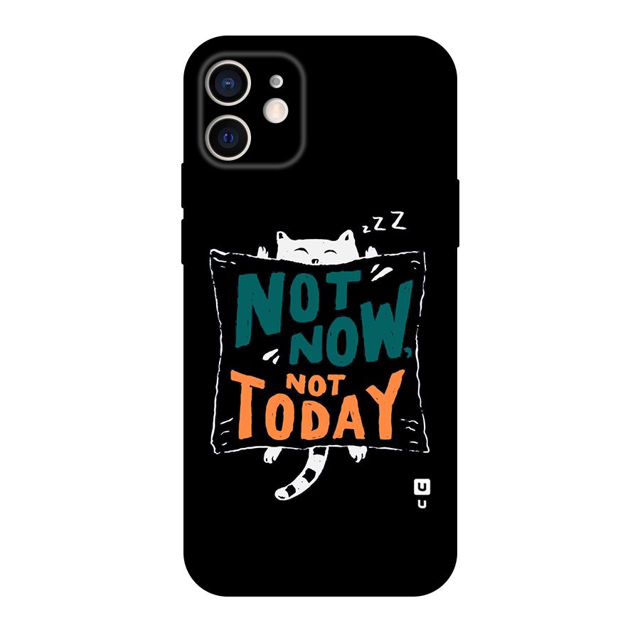 Lazy Cat Not Today Original Polycarbonate Back Case for iPhone 12