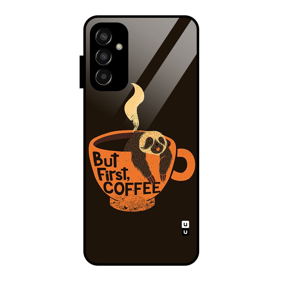 Lazy Coffee Glass Back Case for Galaxy F13