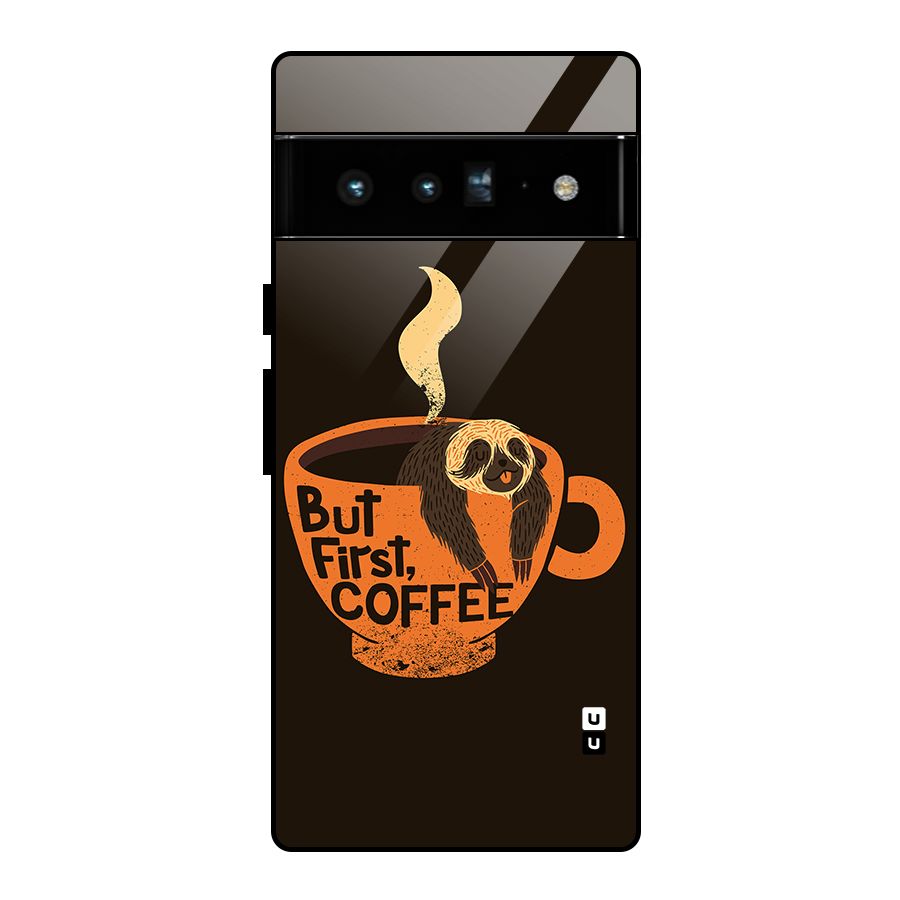 Lazy Coffee Glass Back Case for Google Pixel 6 Pro