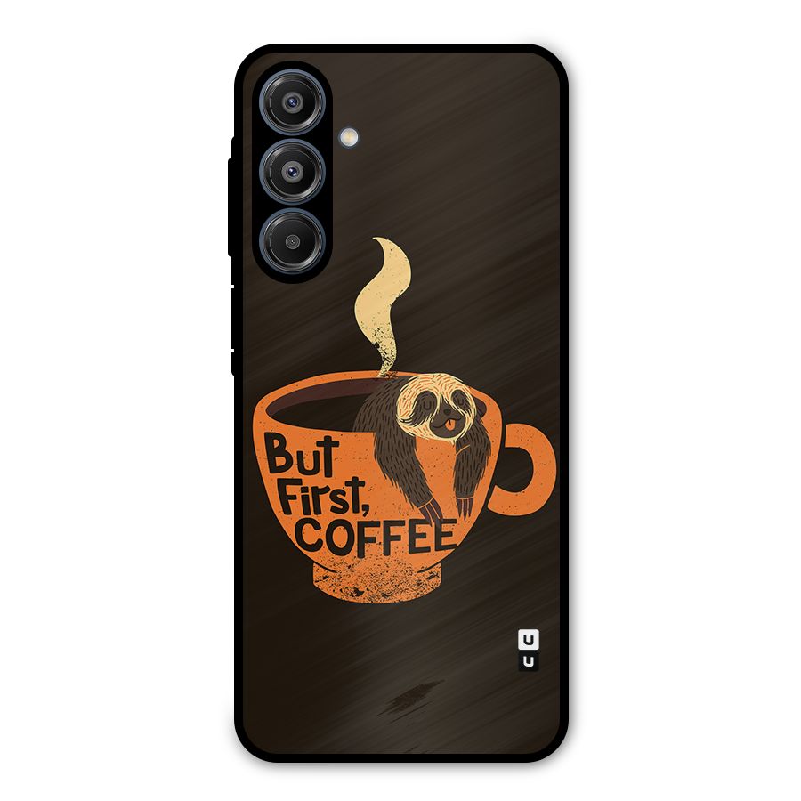 Lazy Coffee Metal Back Case for Galaxy A16 5G