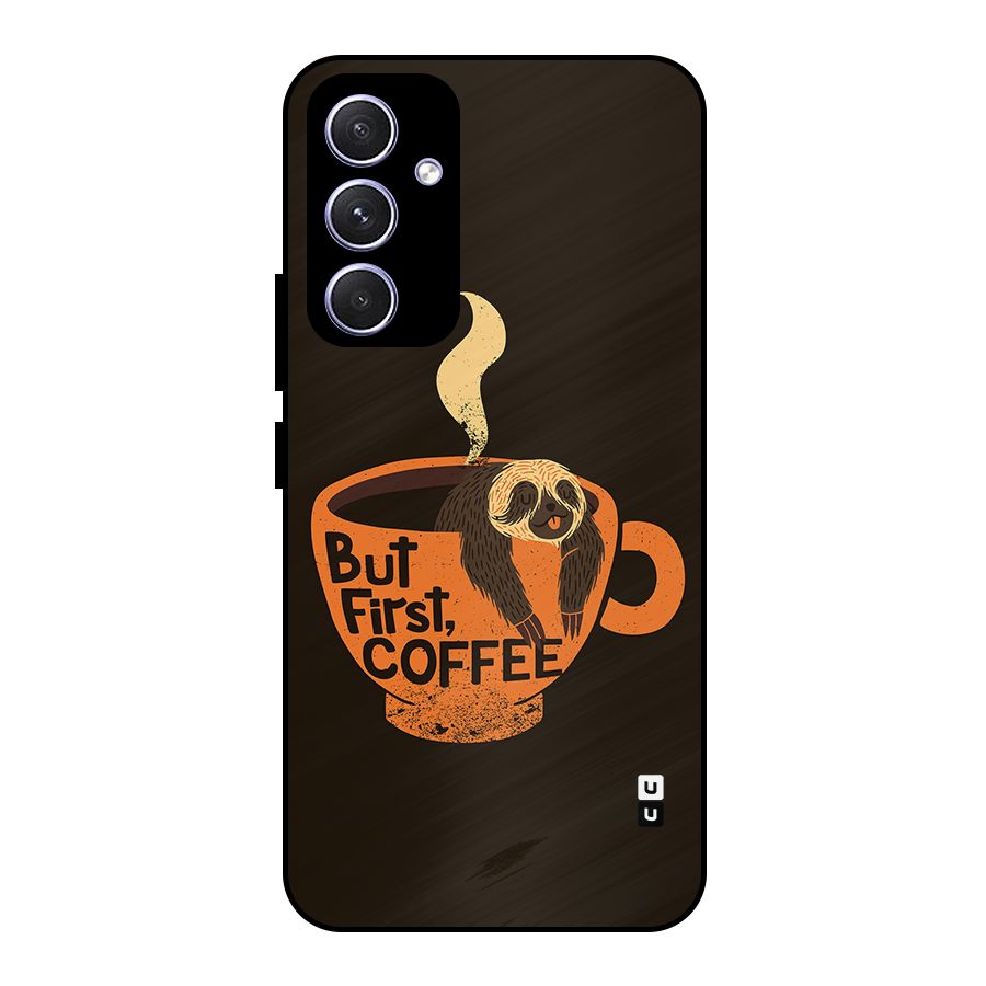 Lazy Coffee Metal Back Case for Galaxy A54