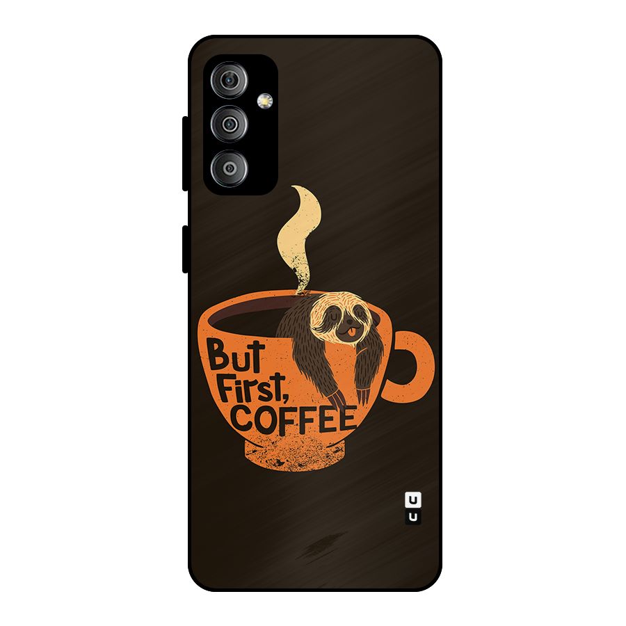 Lazy Coffee Metal Back Case for Galaxy F23