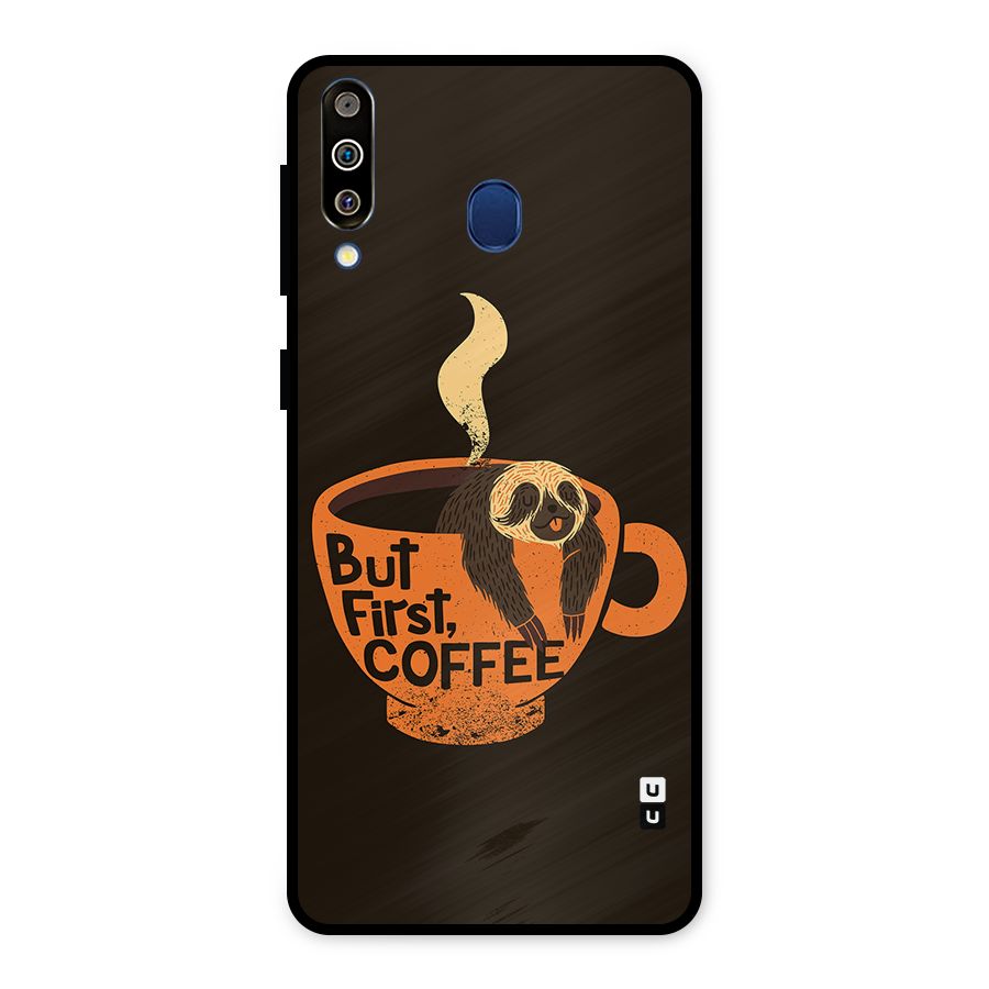 Lazy Coffee Metal Back Case for Galaxy M30