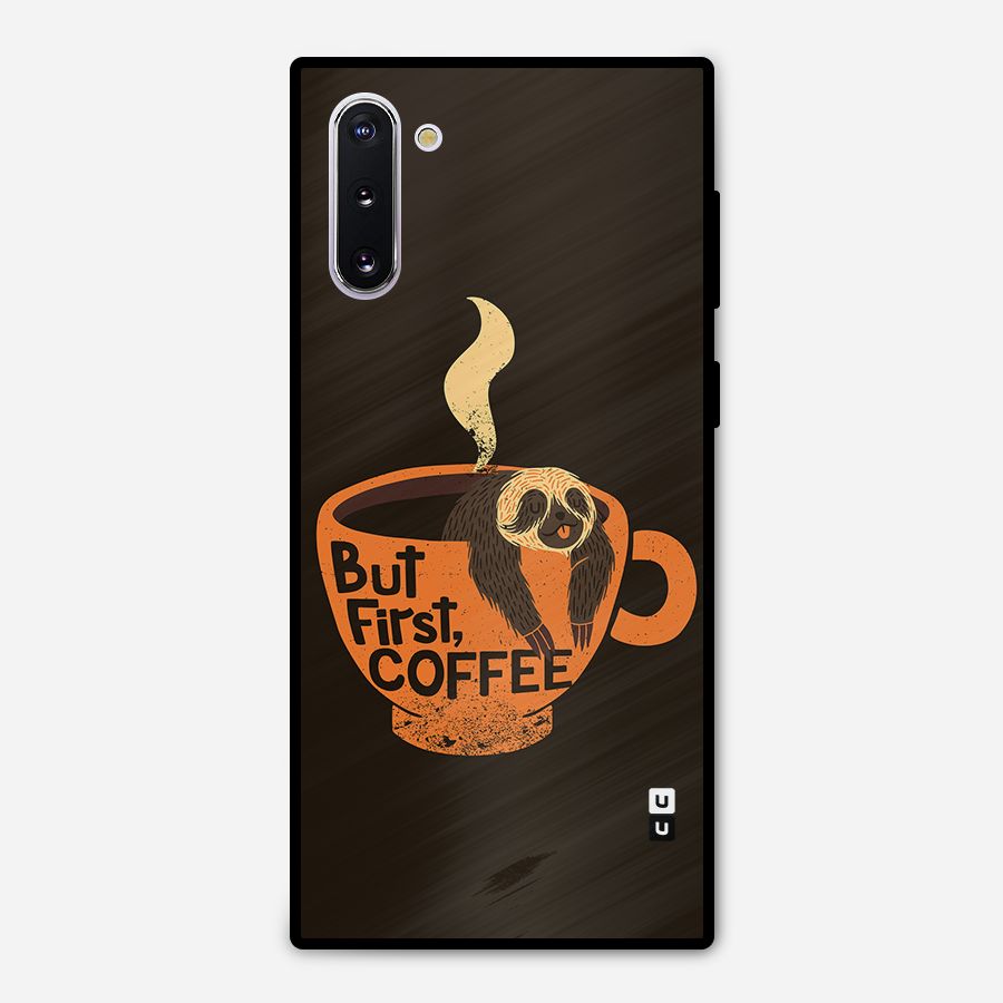 Lazy Coffee Metal Back Case for Galaxy Note 10