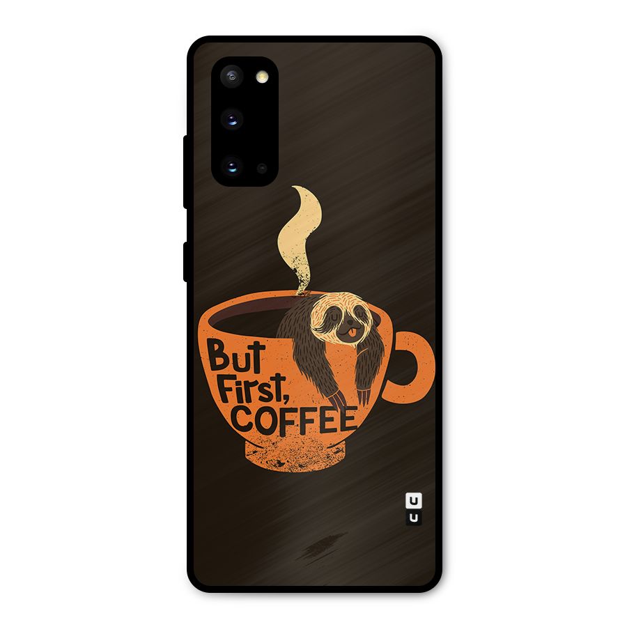 Lazy Coffee Metal Back Case for Galaxy S20