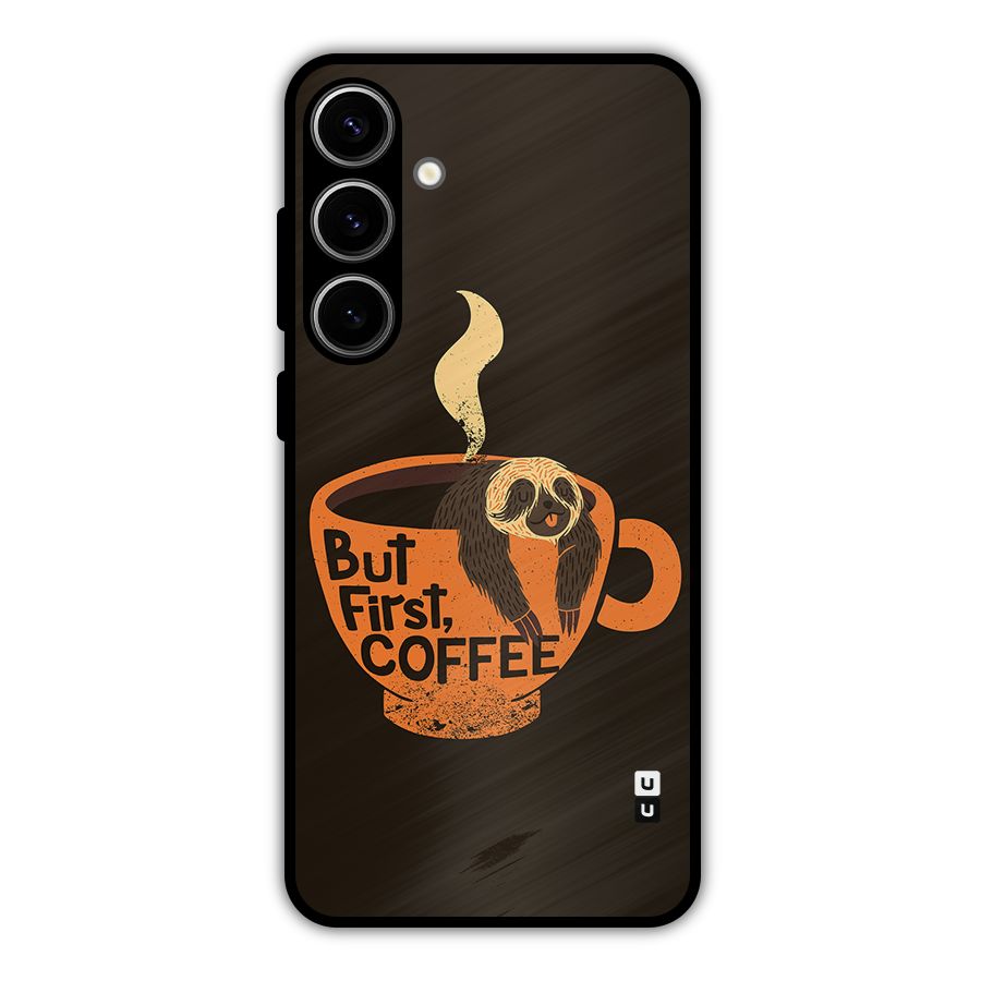 Lazy Coffee Metal Back Case for Galaxy S24 Plus