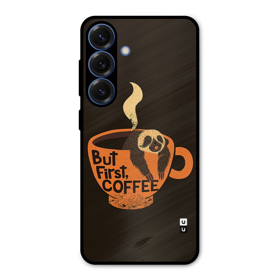 Lazy Coffee Metal Back Case for Galaxy S25