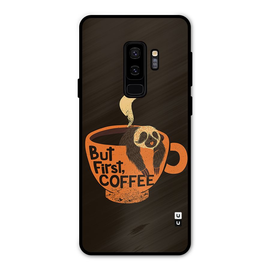 Lazy Coffee Metal Back Case for Galaxy S9 Plus