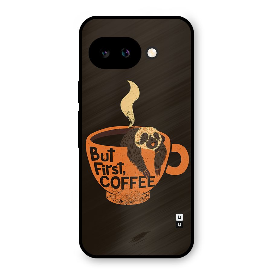 Lazy Coffee Metal Back Case for Google Pixel 9a