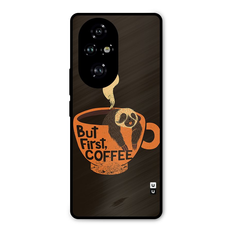 Lazy Coffee Metal Back Case for Honor 200 Pro