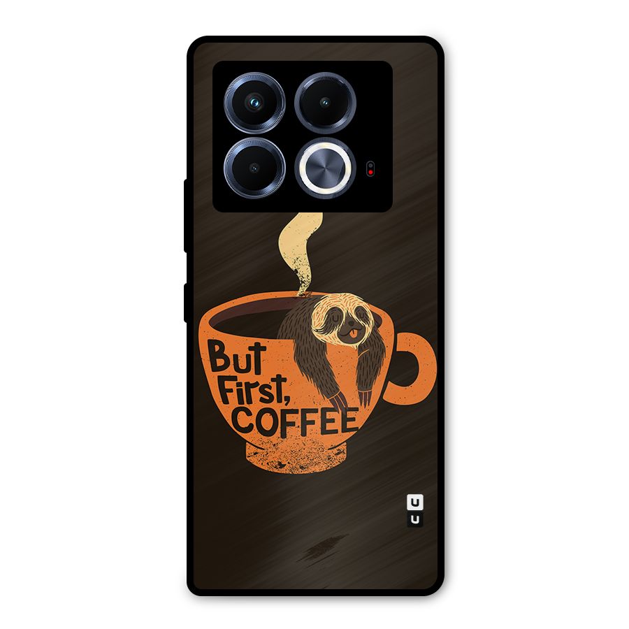 Lazy Coffee Metal Back Case for Infinix Note 40 5G