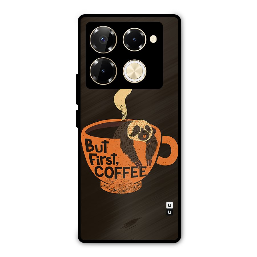 Lazy Coffee Metal Back Case for Infinix Note 40 Pro Plus