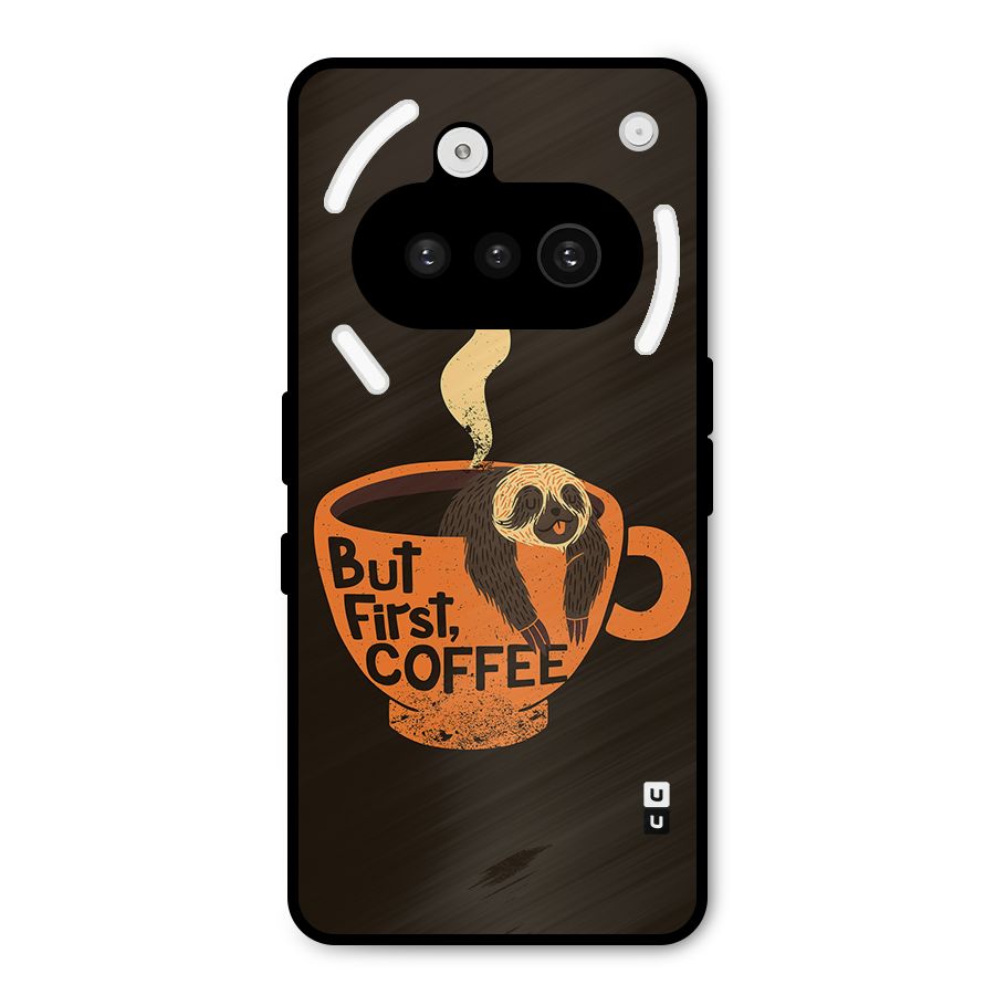 Lazy Coffee Metal Back Case for Nothing Phone 3a