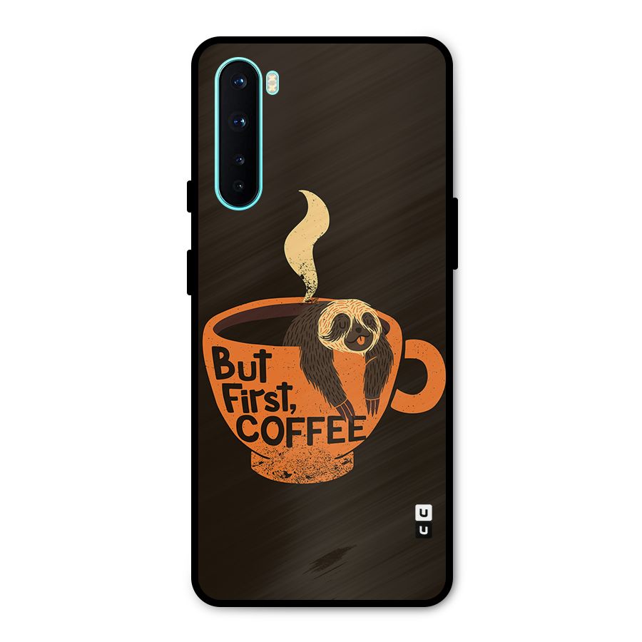 Lazy Coffee Metal Back Case for OnePlus Nord