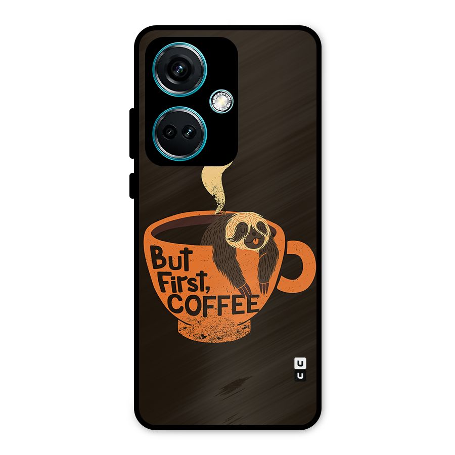 Lazy Coffee Metal Back Case for OnePlus Nord CE 3 5G