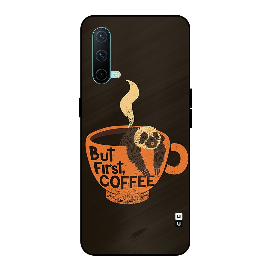 Lazy Coffee Metal Back Case for OnePlus Nord CE 5G