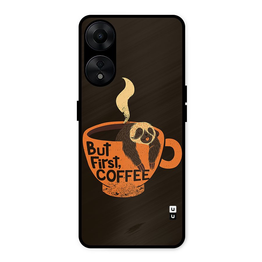 Lazy Coffee Metal Back Case for Oppo A78 5G