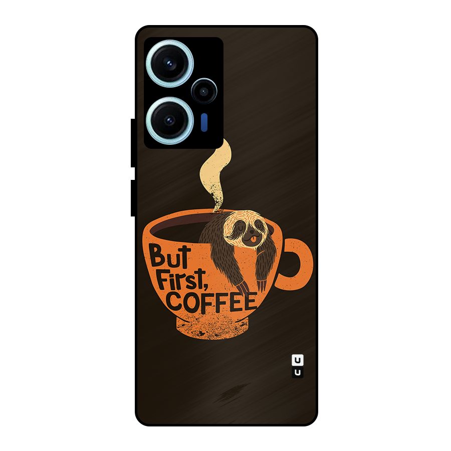 Lazy Coffee Metal Back Case for Poco F5