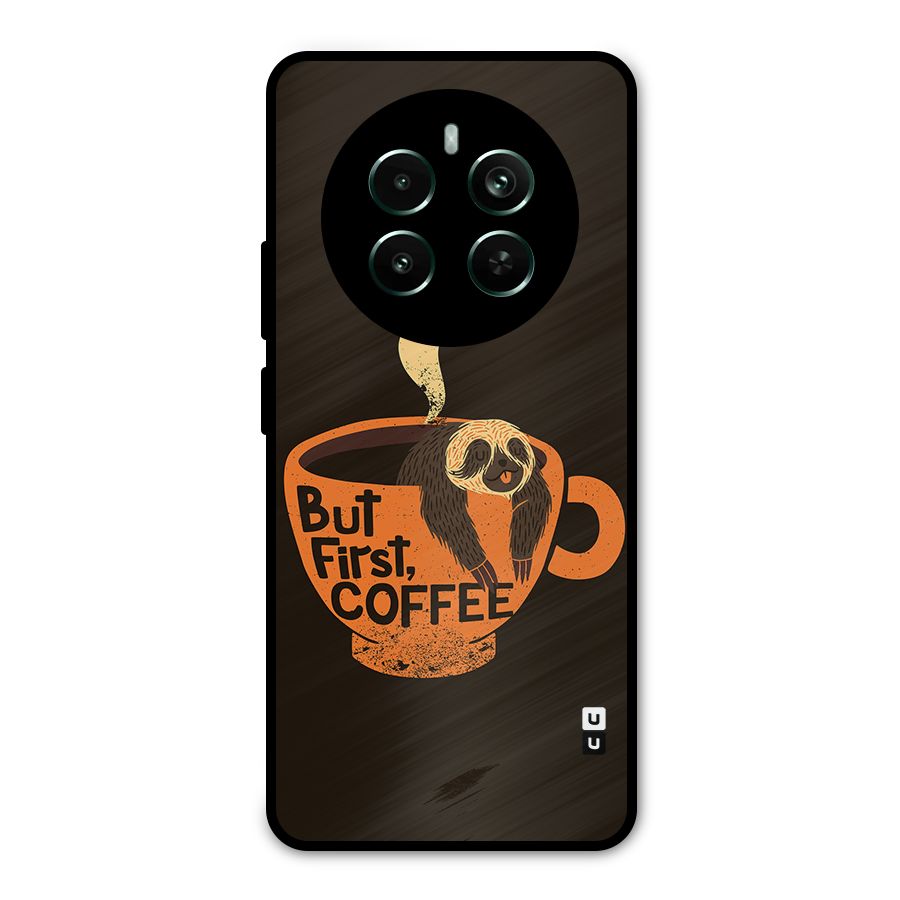 Lazy Coffee Metal Back Case for Realme 12 Pro Plus