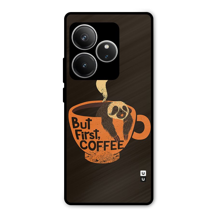 Lazy Coffee Metal Back Case for Realme GT 6