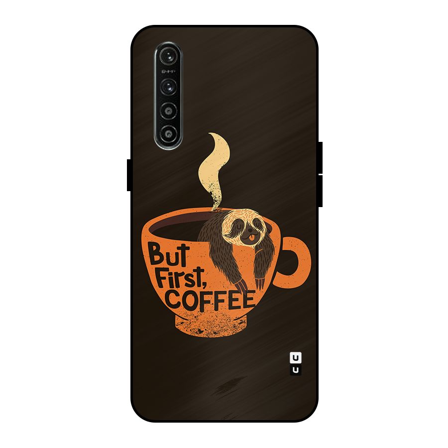 Lazy Coffee Metal Back Case for Realme XT