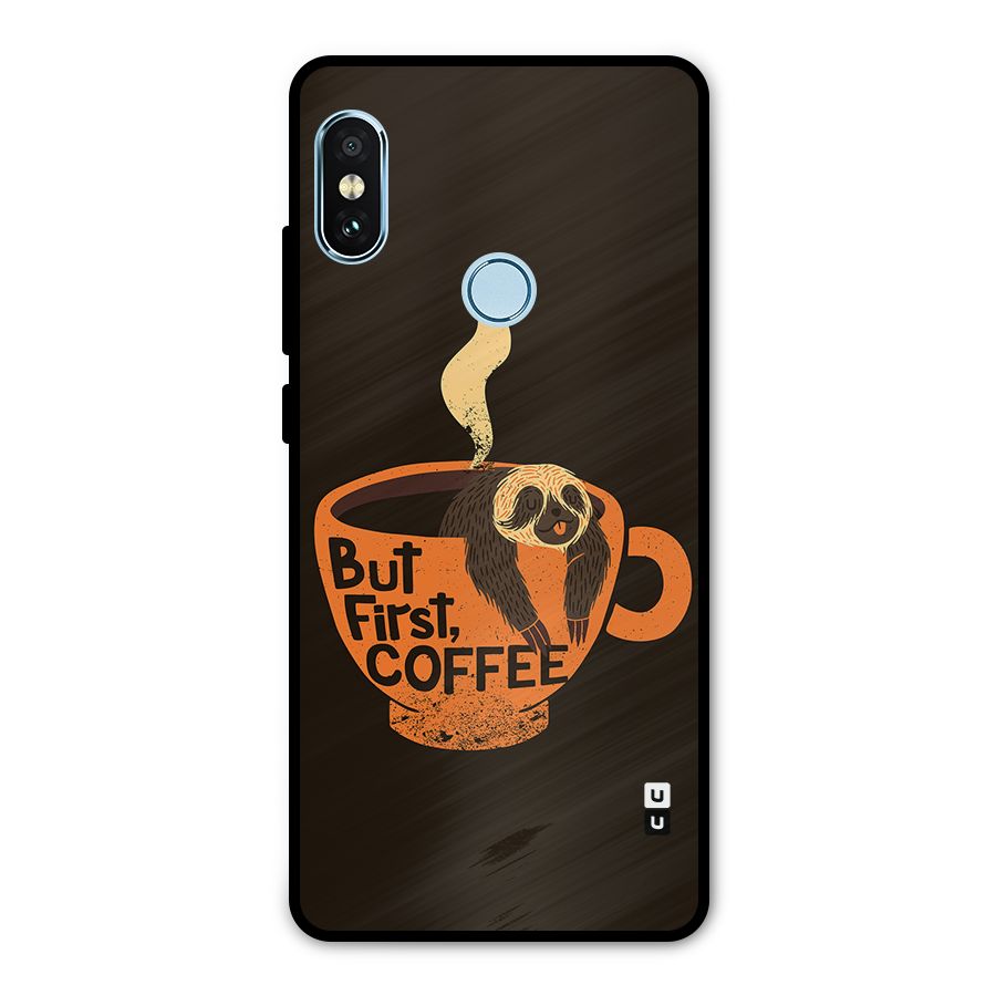 Lazy Coffee Metal Back Case for Redmi Note 5 Pro