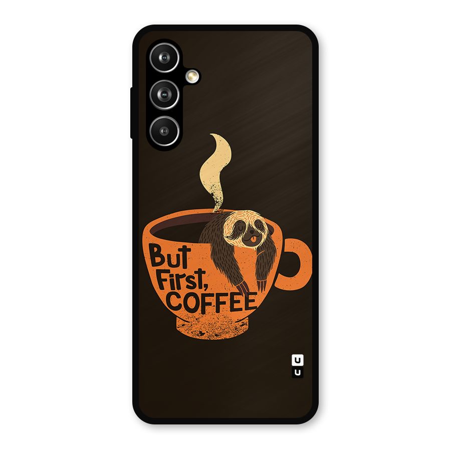 Lazy Coffee Metal Back Case for Samsung Galaxy M54
