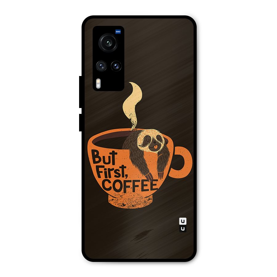 Lazy Coffee Metal Back Case for Vivo X60