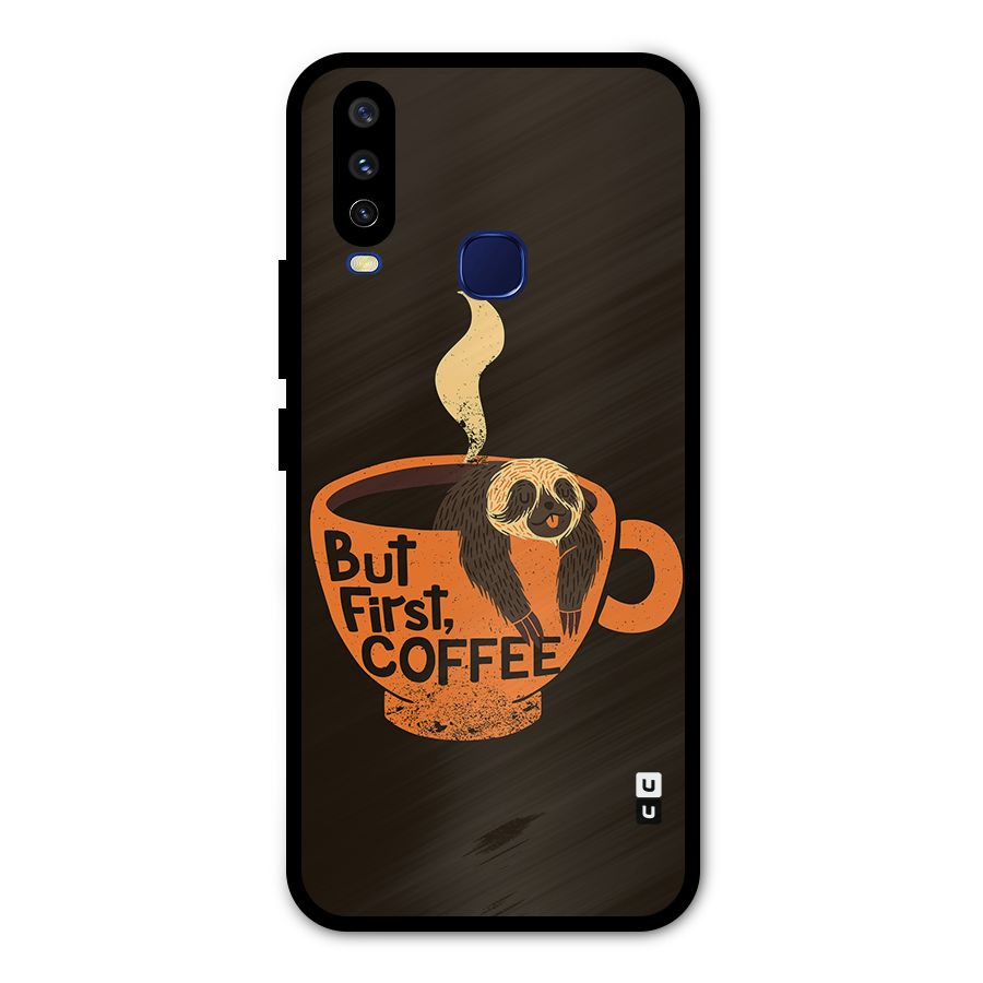 Lazy Coffee Metal Back Case for Vivo Y12