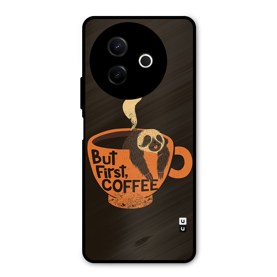 Lazy Coffee Metal Back Case for Vivo Y39