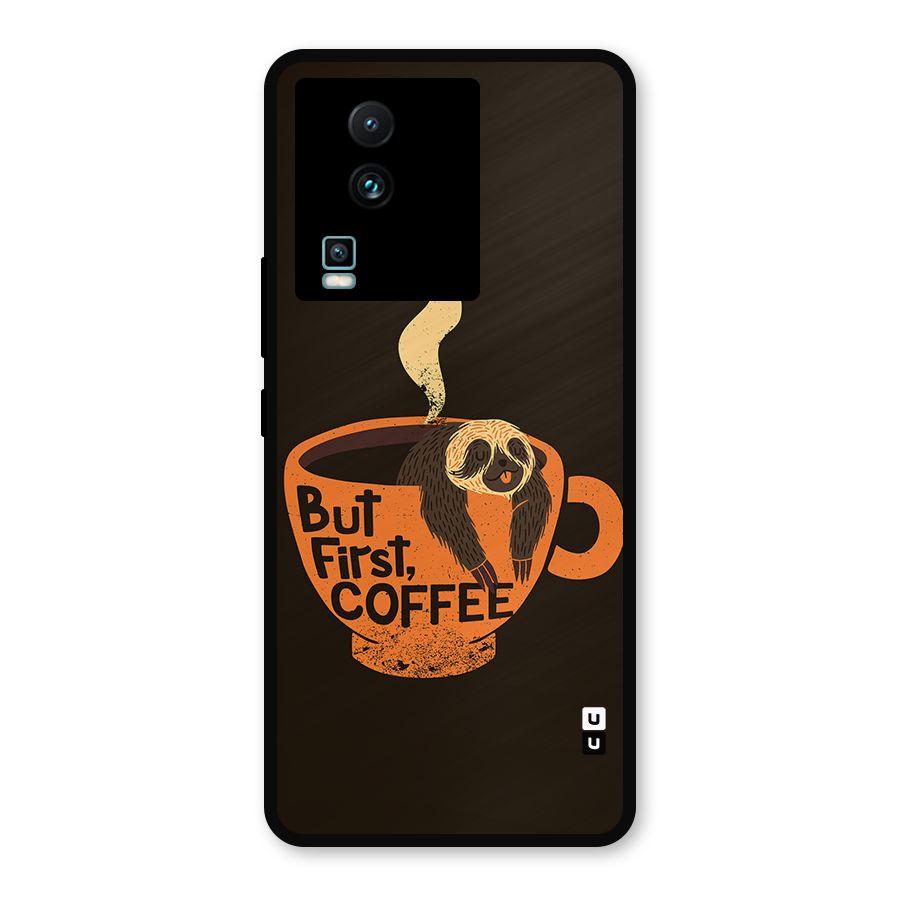 Lazy Coffee Metal Back Case for iQOO Neo 7 Pro