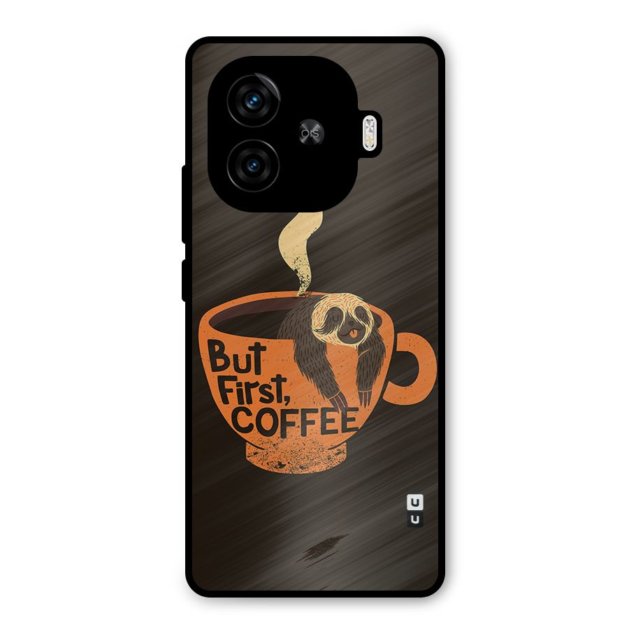 Lazy Coffee Metal Back Case for iQOO Z9 Turbo
