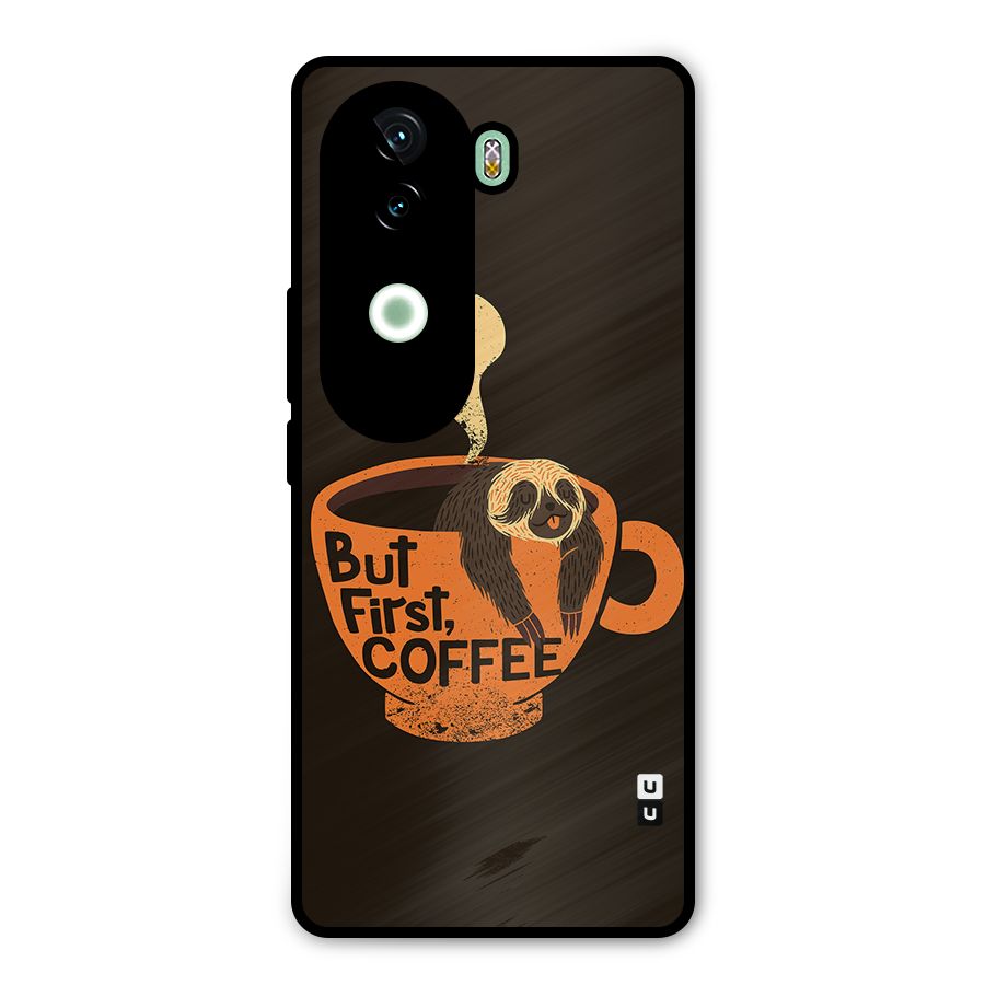 Lazy Coffee Metal Back Case for iQOO Z9s