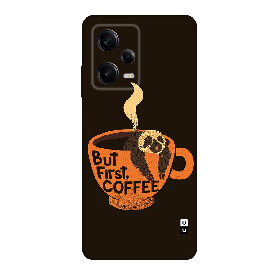 Lazy Coffee Original Polycarbonate Back Case for Redmi Note 12 Pro