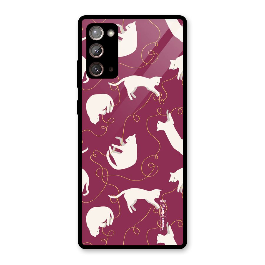 Lazy Kitty Glass Back Case for Galaxy Note 20