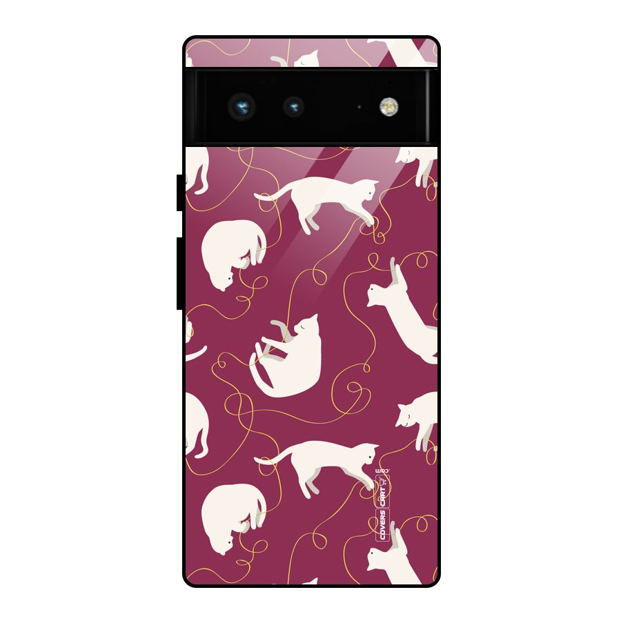 Lazy Kitty Glass Back Case for Google Pixel 6