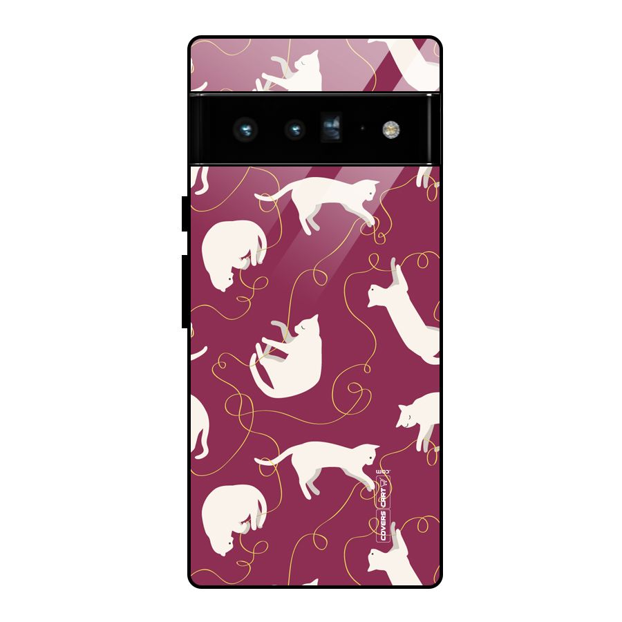 Lazy Kitty Glass Back Case for Google Pixel 6 Pro