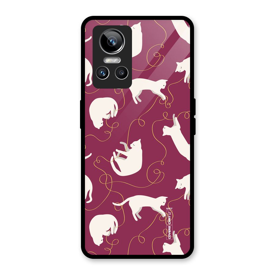 Lazy Kitty Glass Back Case for Realme GT Neo 3