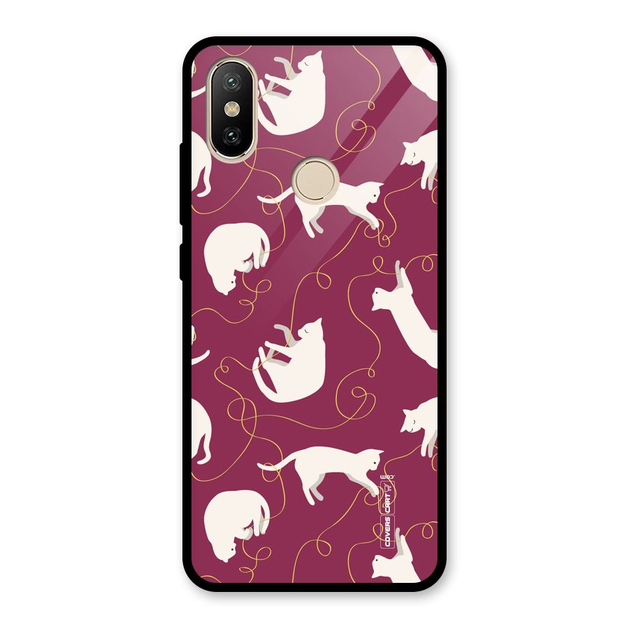 Lazy Kitty Glass Back Case for Redmi A2