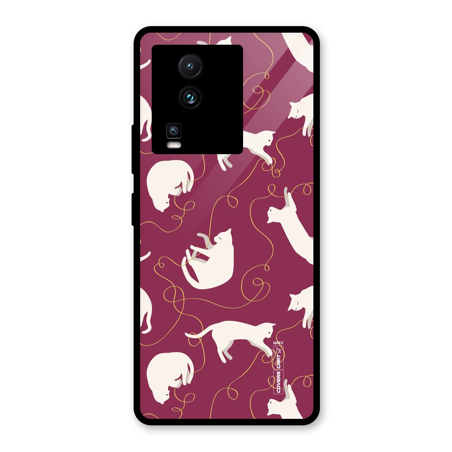 Lazy Kitty Glass Back Case for Vivo iQOO Neo 7