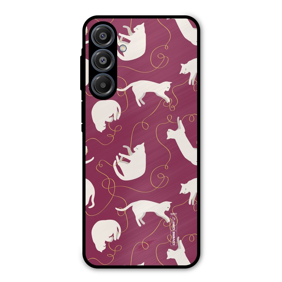 Lazy Kitty Metal Back Case for Galaxy A16 5G
