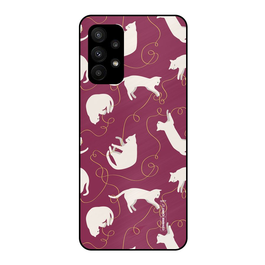 Lazy Kitty Metal Back Case for Galaxy A23