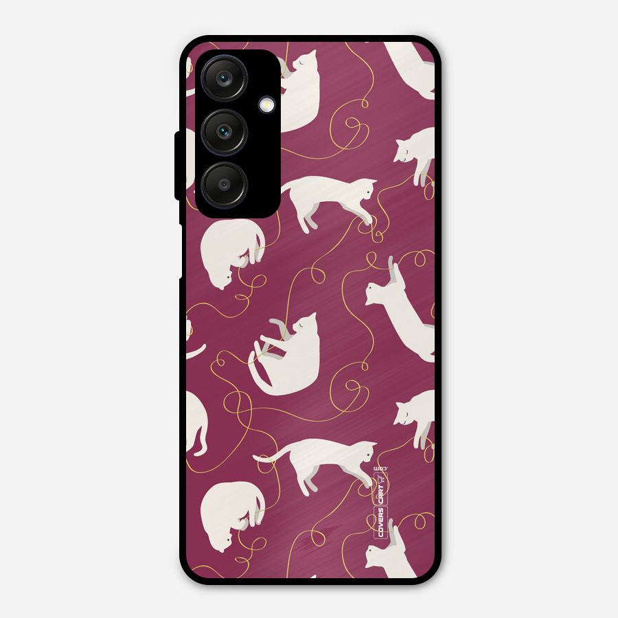 Lazy Kitty Metal Back Case for Galaxy A25 5G